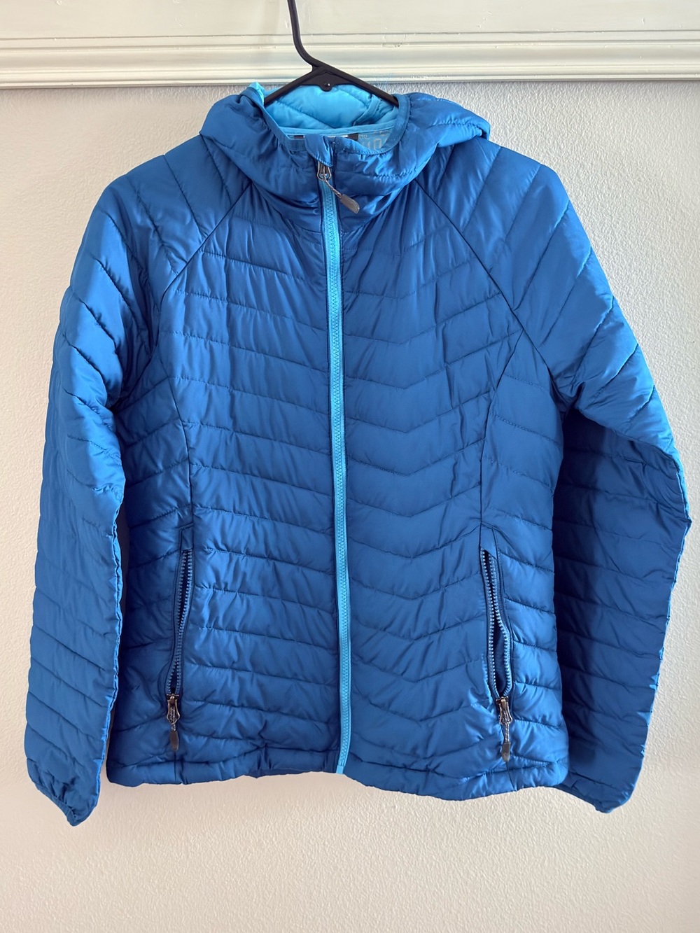 Columbia Women's Omni-Heat Powder Lite Puffer Jacket Blue Size Medium